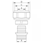 Евроконус Koer KR.1152 - 3/4”x16 (KR3182)