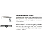 Душевой трап из нержавеющей стали SUS304Koer FD29-70x600 (KR3273)