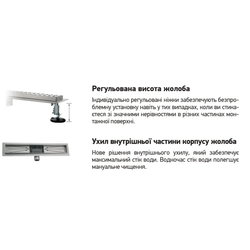 Душевой трап из нержавеющей стали SUS304 Koer FD01-70x800 (KR3279)