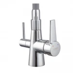 Кухонный смеситель с силик. изливом и вых. для питьевой воды KOER KB-72003-01 (KR3375)