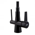 Кухонный смеситель с силик. изливом и вых. для питьевой воды KOER KB-72003-05 (KR3376)