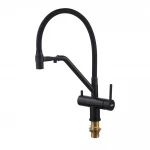 Кухонный смеситель с силик. изливом и вых. для питьевой воды KOER KB-72006-05 (KR3380)