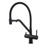 Кухонный смеситель с силик. изливом и вых. для питьевой воды KOER KB-72006-05 (KR3380)