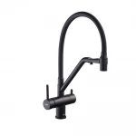 Кухонный смеситель с силик. изливом и вых. для питьевой воды KOER KB-72006-05 (KR3380)