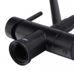 Кухонный смеситель с силик. изливом и вых. для питьевой воды KOER KB-72006-05 (KR3380)