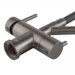 Кухонный смеситель с силик. изливом и вых. для питьевой воды KOER KB-72006-07 (KR3382)