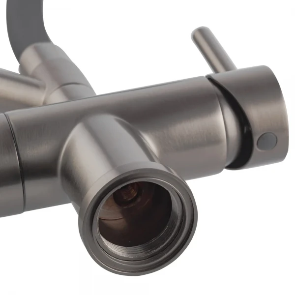 Кухонный смеситель с силик. изливом и вых. для питьевой воды KOER KB-72006-07 (KR3382)