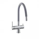 Кухонный смеситель с силик. изливом и вых. для питьевой воды KOER KB-72002-01 (KR3383)