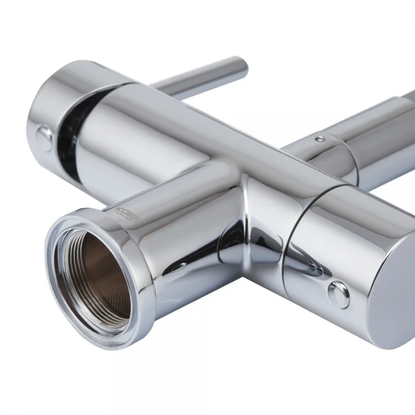 Кухонный смеситель с силик. изливом и вых. для питьевой воды KOER KB-72002-01 (KR3383)