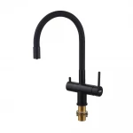 Кухонный смеситель с силик. изливом и вых. для питьевой воды KOER KB-72002-05 (KR3384)