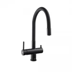 Кухонный смеситель с силик. изливом и вых. для питьевой воды KOER KB-72002-05 (KR3384)