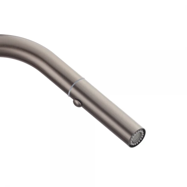 Кухонный смеситель с выдвижным изливом KOER KI-70004-02 (нерж. сталь) (KR3385)