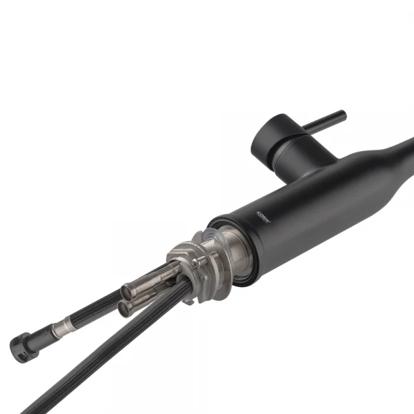 Кухонный смеситель с выдвижным изливом KOER KI-70004-05 (нерж. сталь) (KR3386)