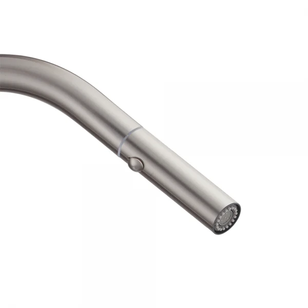 Кухонный смеситель с выдвижным изливом KOER KI-70004-07 (нерж. сталь) (KR3387)