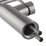 Кухонный смеситель с силиконовым изливом KOER KI-70005-02 (нерж. сталь) (KR3388)