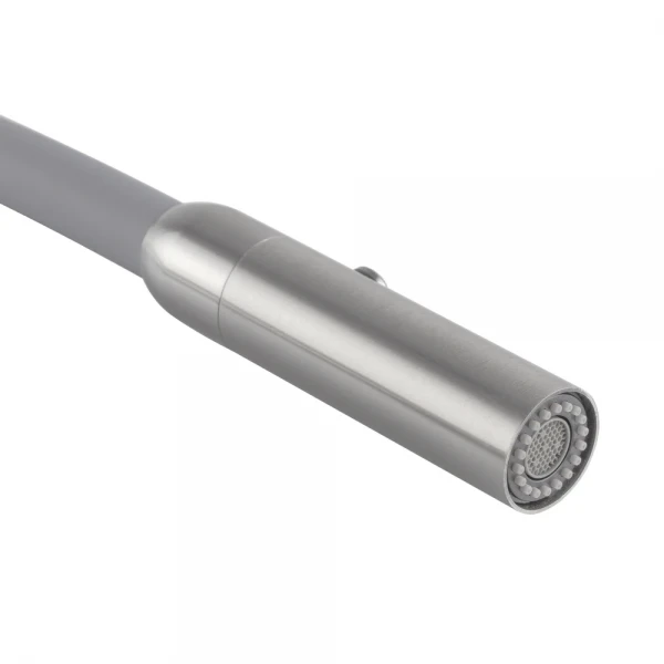 Кухонный смеситель с силиконовым изливом KOER KI-70005-02 (нерж. сталь) (KR3388)