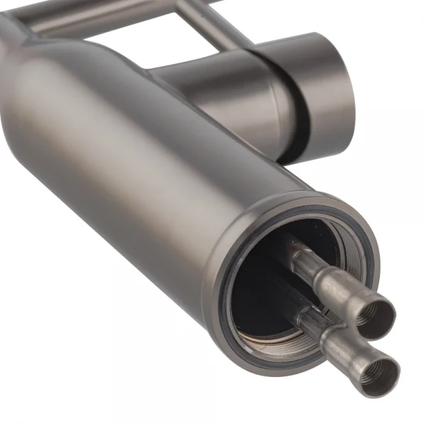 Кухонный смеситель с силиконовым изливом KOER KI-70005-07 (нерж. сталь) (KR3389)