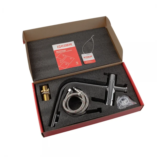 Смеситель для кухни с выходом для питьевой воды KOER KB-72001-01 (KR3391)