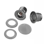 Донный клапан для умывальника с переливом Koer PW-03-11 1 1/4'' (кнопка) (KR3397)