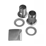 Донный клапан для умывальника с переливом Koer PW-04-01 1 1/4'' (кнопка) (Цвет хром) (KR3398)