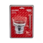 Донный клапан для умывальника Koer PW-02-01 1 1/4'' (кнопка) (Цвет хром) (KR3399)