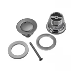 Донный клапан для умывальника Koer PW-02-01 1 1/4'' (кнопка) (Цвет хром) (KR3399)