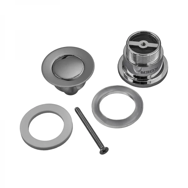 Донный клапан для умывальника Koer PW-02-01 1 1/4'' (кнопка) (Цвет хром) (KR3399)