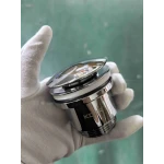 Донний клапан для раковини універсальний (з/без переливу) Koer PW-01-01 автоматичний (Click-Clack) (Колір хром) 1 1/4'' (KR3400)