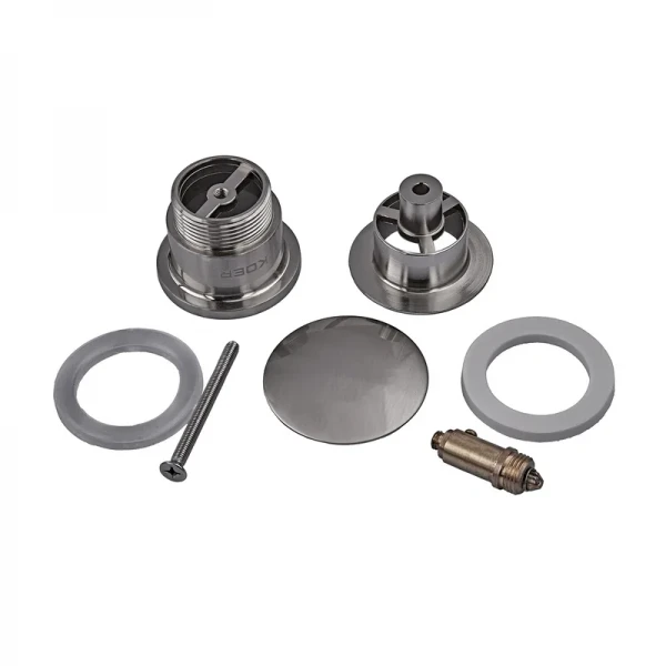 Донный клапан для умывальника Koer PW-01-02 1 1/4'' (кнопка) (Цвет нерж) (KR3401)