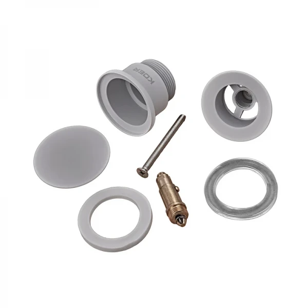 Донный клапан для умывальника Koer PW-01-03 1 1/4'' (кнопка) (Белый) (KR3402)