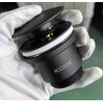 Донний клапан для раковини універсальний (з/без переливу) Koer PW-01-05 автоматичний (Click-Clack) (Колір чорний) 1 1/4'' (KR3403)