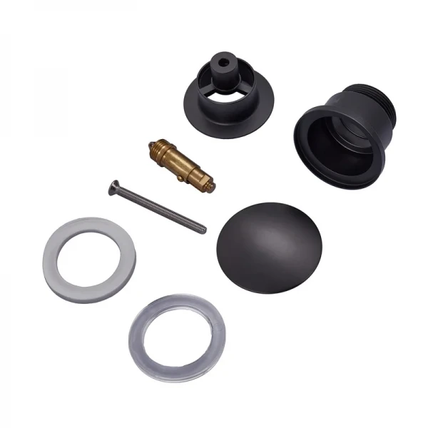 Донный клапан для умывальника Koer PW-01-05 1 1/4'' (кнопка) (Черный) (KR3403)