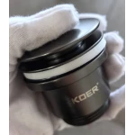 Донний клапан для раковини універсальний (з/без переливу) Koer PW-01-07 автоматичний (Click-Clack) (Колір графітовий) 1 1/4'' (KR3404)
