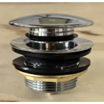 Донний клапан для ванни Koer PW-05-01 автоматичний (Click-Clack) (Колір хром) 1 1/2'' (KR3406)