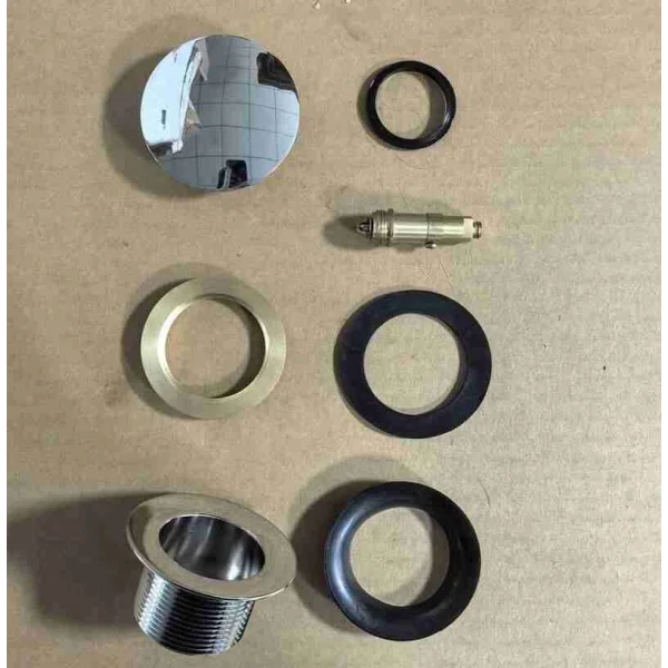 Донний клапан для ванни Koer PW-05-01 автоматичний (Click-Clack) (Колір хром) 1 1/2'' (KR3406)