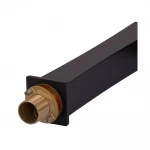 Змішувач для умивальника Koer 007 BLACK KB-11007-05 латунний чорний матовий високий (KR3441)