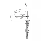 Смеситель на борт ванны Koer KB-43007-05 на 3 отверстия (Цвет черный) (KR3453)