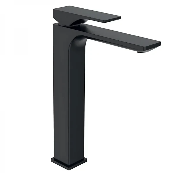 Смеситель для умывальника Koer KB-11010-05 высокий (Цвет черный) (KR3483)