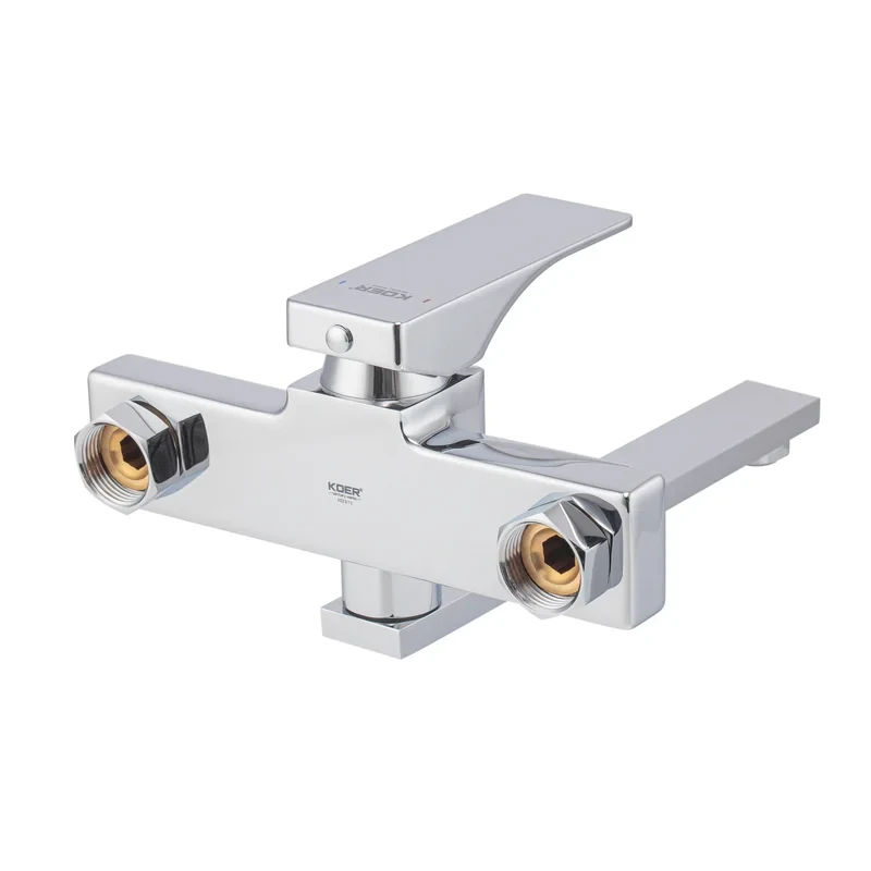 Змішувач для кухні настінний Koer KB-73010-01 (Колір хром) (KR3490)