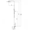Душова колона із змішувачем KOER KB-56010-01 (Колір хром) (KR3494)