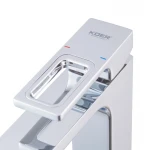 Змішувач для умивальника KOER KB-11009-01 високий латунний хромований (KR3500)