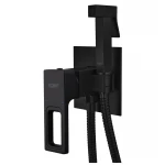 Гигиенический душ Koer KB-23009-05 латунный черный матовый скрытого монтажа (KR3511)