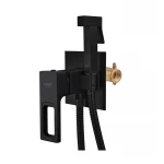Гигиенический душ Koer KB-23009-05 латунный черный матовый скрытого монтажа (KR3511)