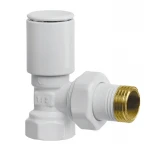 Кран для сушарки рушників кутовий Koer KR.531-2.White - 1/2