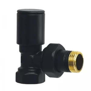 Кран для сушарки рушників кутовий Koer KR.531-2.Black - 1/2