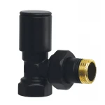 Кран для полотенцесушителя угловой Koer KR.531-2.Black - 1/2" ЦЕНА ЗА 1 ШТ. (KR4714)