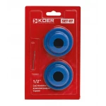 Комплект для полотенцесушителя Koer SET-07 - 1/2" (заглушка+кран Маевского) (Цв.черный) (KR4715)