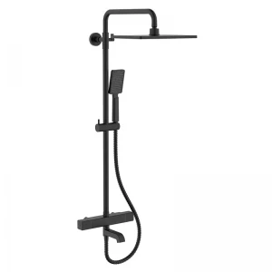Душова колона KOER KB-57011-05 латунна чорна матова з термостатом (KR4725) Душова колона KOER KB-57011-05 латунна чорна матова з термостатом (KR4725)