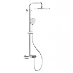 Душова колона Koer KB-55014-01 латунна хромована з термостатом (KR4732)