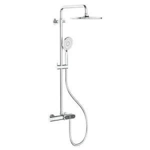 Душова колона Koer KB-55014-01 латунна хромована з термостатом (KR4732) Душова колона Koer KB-55014-01 латунна хромована з термостатом (KR4732)